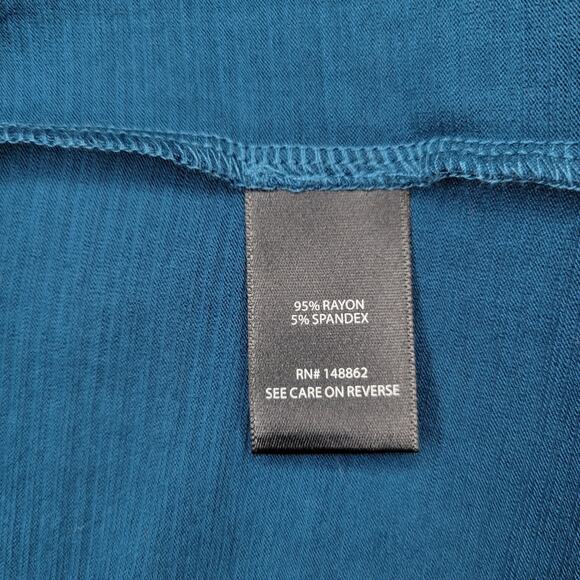 Torrid Fit and Flare Short Sleeve Duster Teal Blue Green | Torrid Size 0 - Picture 6 of 6